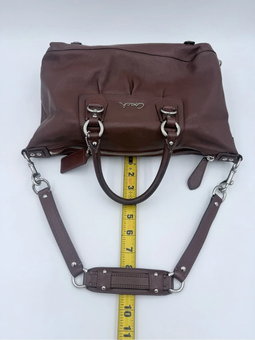 Coach Brown Leather Shoulder Bag